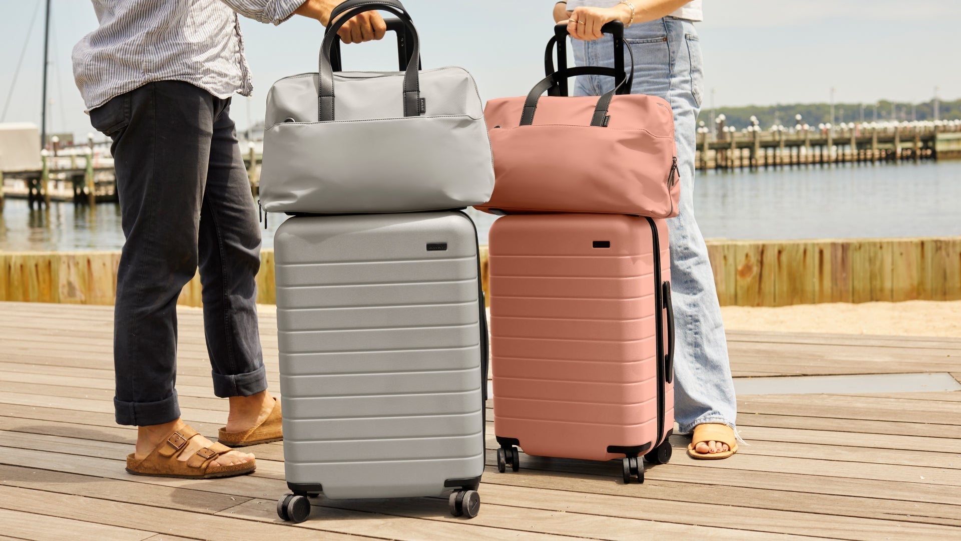 How to Customize Your Travel Uniform with Matching Luggage + Personalized Luggage Tags