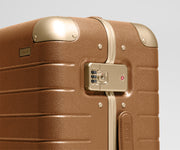 The Aluminum Edge Carry-On in Cognac Brown